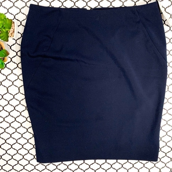 Navy pencil Skirt - Picture 1 of 4